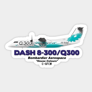 DeHavilland Canada Dash 8-300/Q300 - Bombardier Aerospace "House Colours" Sticker